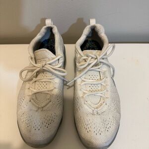 Women’s white Vapormax 2023 Flyknit.